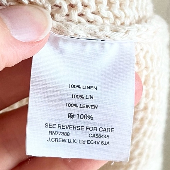 J. Crew Bundle: Plaid Long Sleeve Button Down & Linen Tie Front Cream To… - Picture 15 of 15